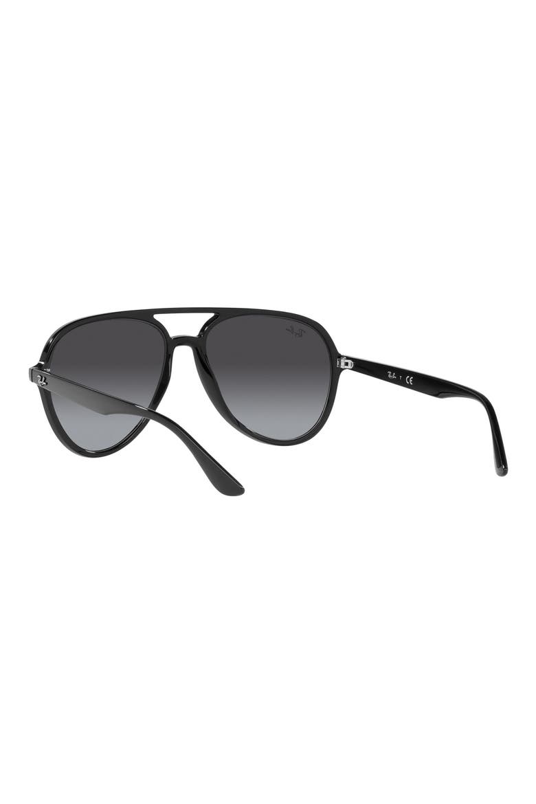 57mm Gradient Aviator Sunglasses, Alternate, color, BLACK / GREY GRADIENT
