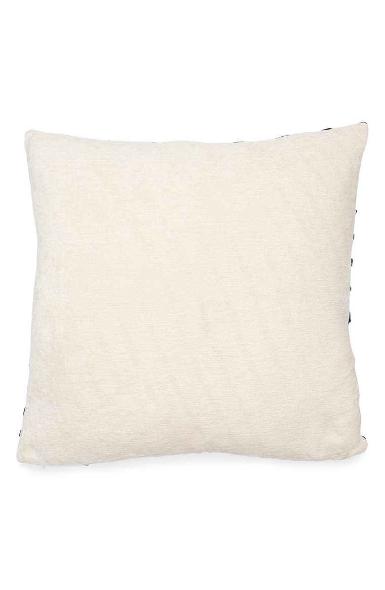 Tahari Asymmetrical Stripe Bouclé Accent Pillow, Alternate, color, Black