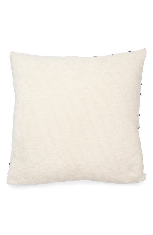 Tahari Asymmetrical Stripe Bouclé Accent Pillow In White