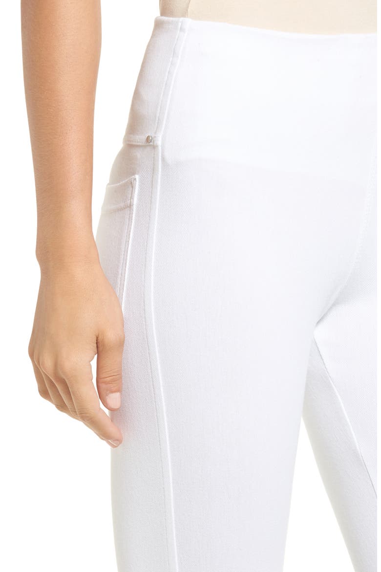 'Lyssentials Toothpick Denim Leggings, Alternate, color, WHITE