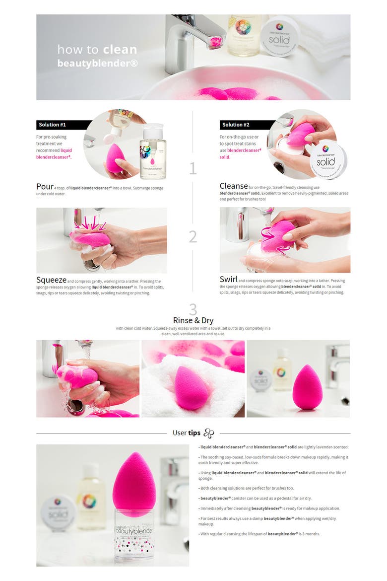 air.port.pro Makeup Sponge Applicator & Small Cosmetics Bag Set, Alternate, color, NO COLOR
