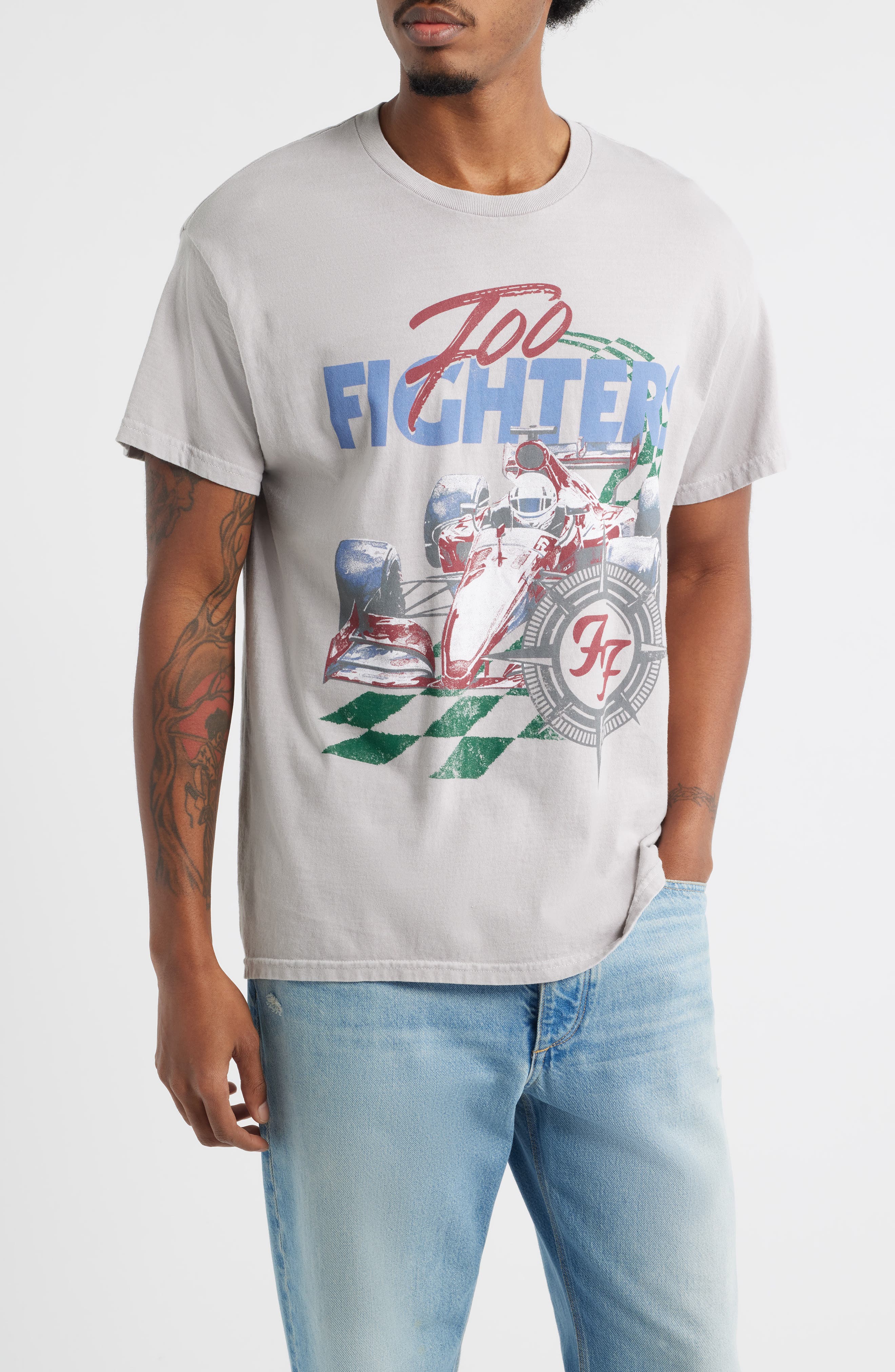 Merch Traffic Foo Fighters Cotton Graphic T-Shirt