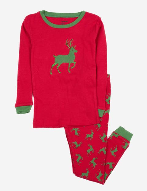 Two-Piece Printed Cotton Holiday Pajamas (Baby)