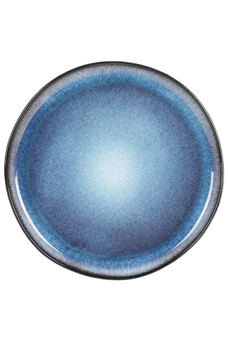 Soho Lounge 12-Piece Reactive Glaze Dinnerware Set, Alternate, color, Black