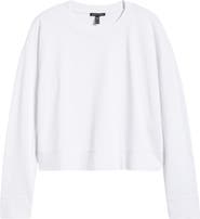 Eileen Fisher Organic Cotton Crop Sweatshirt