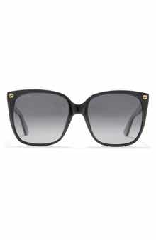 Gucci 57mm Cat Eye Sunglasses