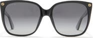 Gucci 57mm Cat Eye Sunglasses