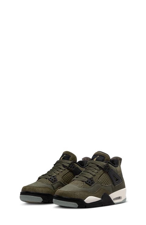 Kids' Air Jordan 4 Retro SE Craft Sneaker
