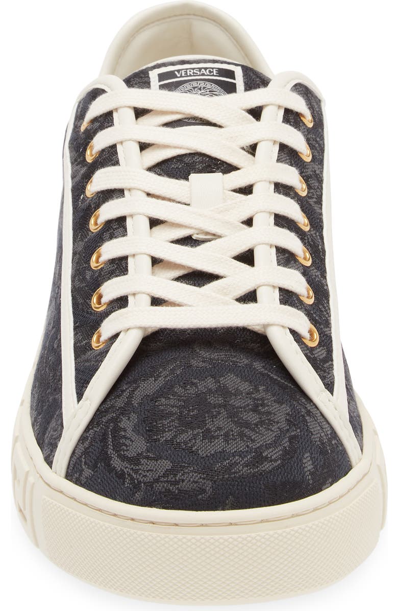 Versace Barocco Greca Low Top Sneaker, Alternate, color,