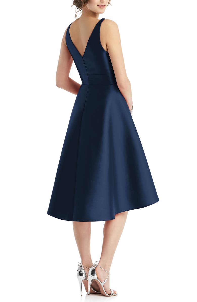 Alfred Sung Sweetheart Neck Cocktail Dress, Alternate, color, 