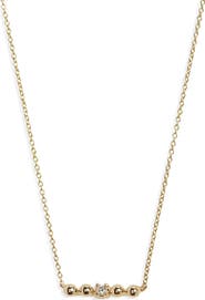 Dana Rebecca Designs Poppy Rae Diamond Bar Pendant Necklace