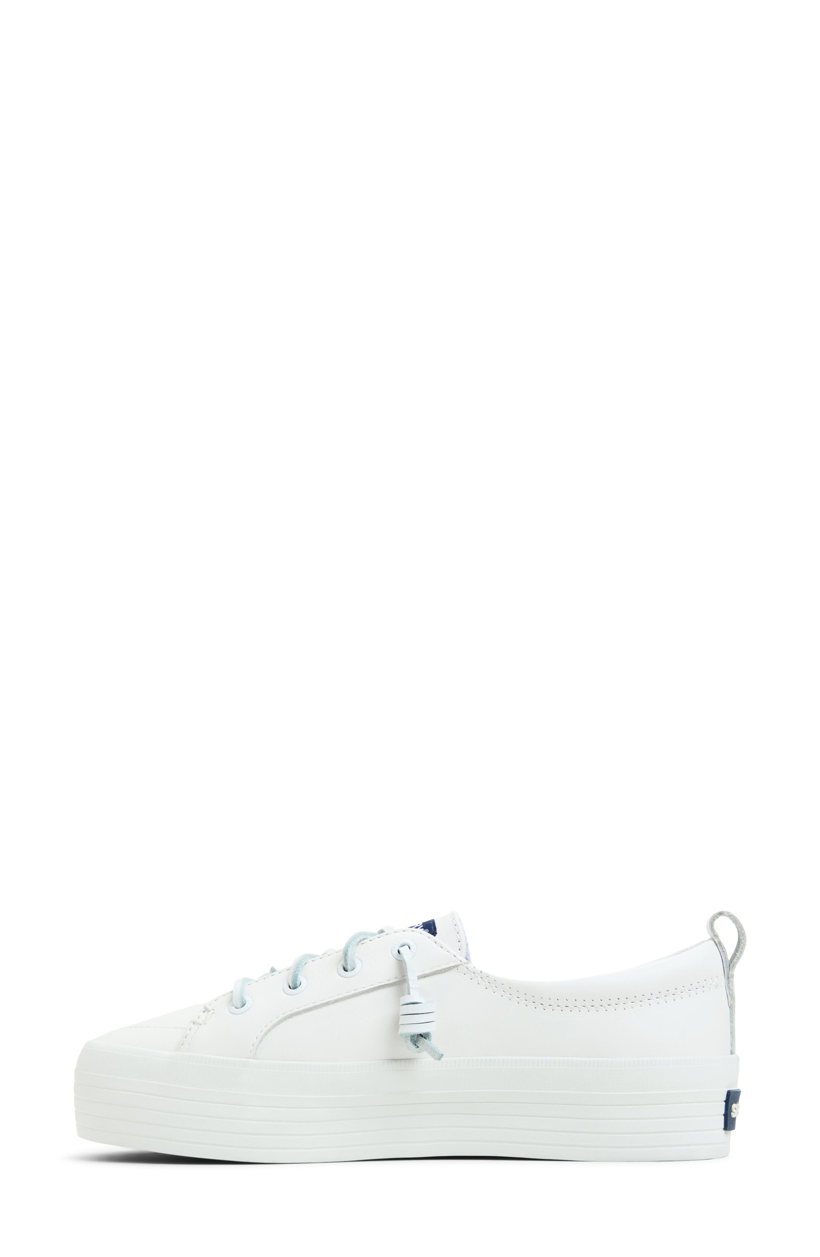 Sperry Crest Vibe Platform Sneaker, Alternate, color, White