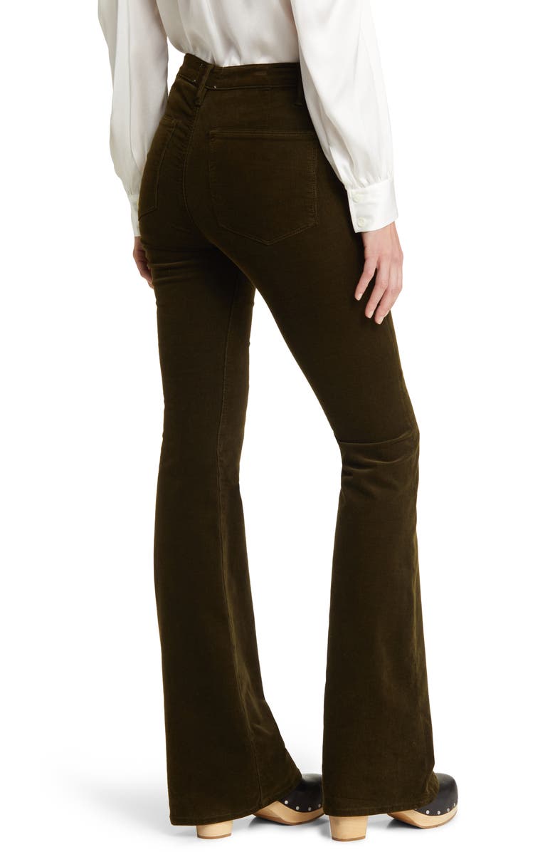 FRAME Le Francoise High Waist Flare Velvet Pants, Alternate, color, 