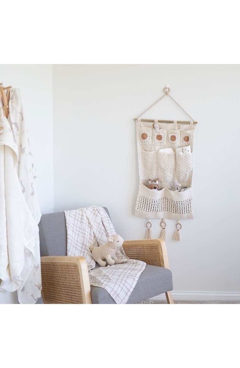 CRANE BABY Wall Storage Pockets, Alternate, color, Beige