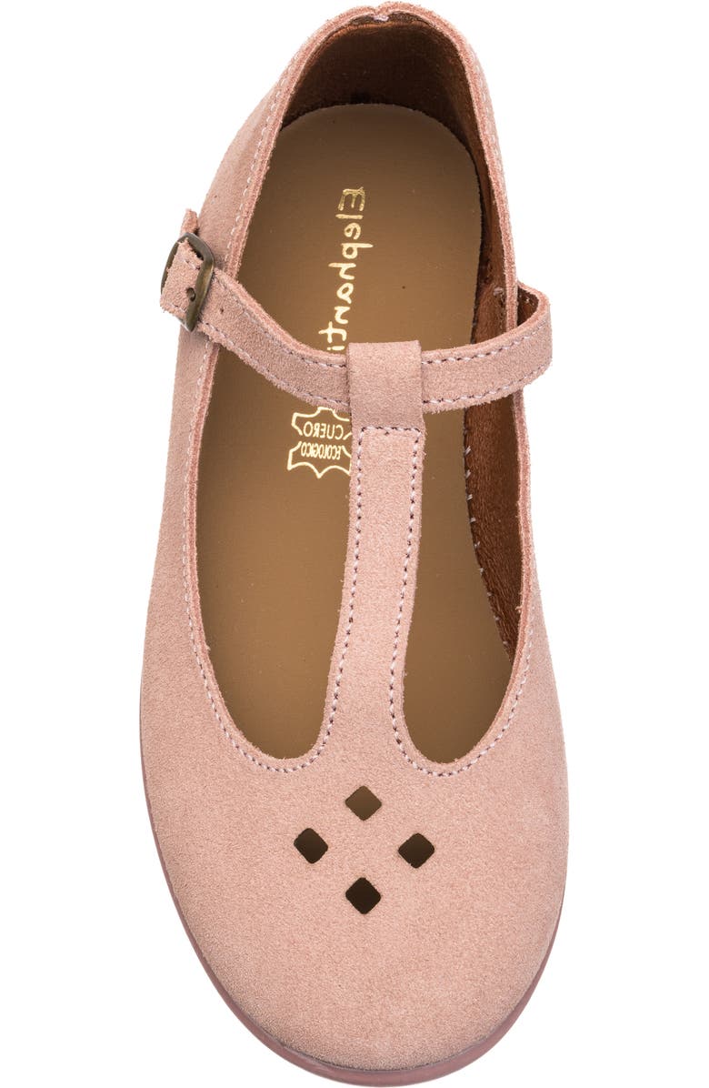 Elephantito Kids' T-Strap Flat, Alternate, color, Rose