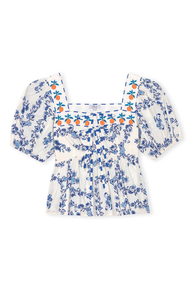 Presley Floral Print Puff Sleeve Shirt, Alternate, color, CERAMIC FLORAL