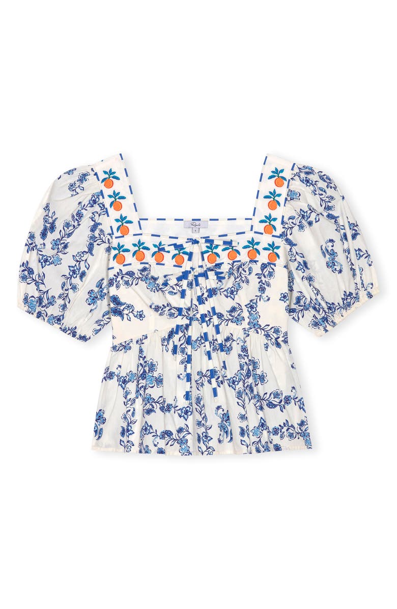 Rails Presley Floral Print Puff Sleeve Shirt, Alternate, color, Ceramic Floral