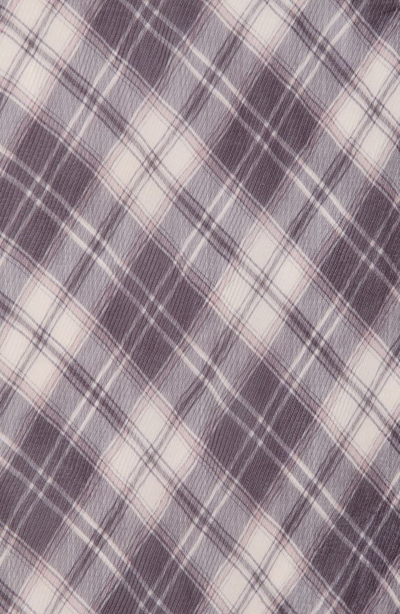 ELLIAN Plaid Scarf, Alternate, color, Black