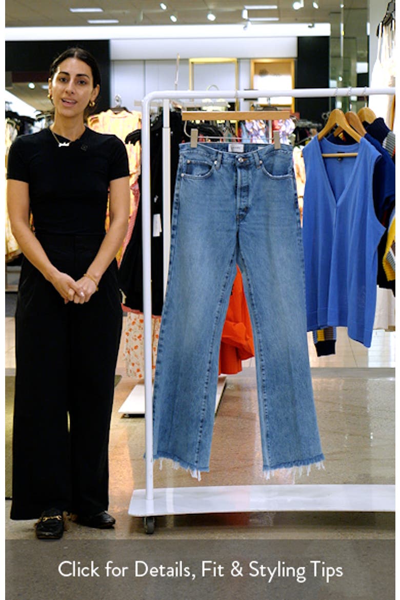 The Lax Frayed High Waist Flare Jeans video