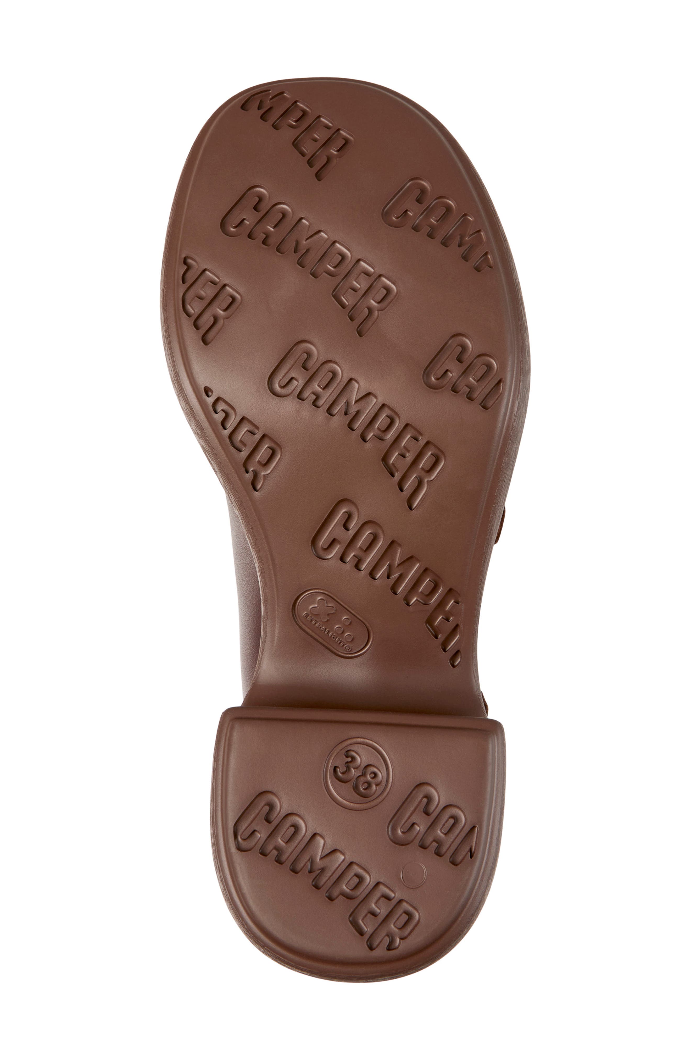 Camper Thelma Slingback Sandal, Alternate, color, Medium Brown