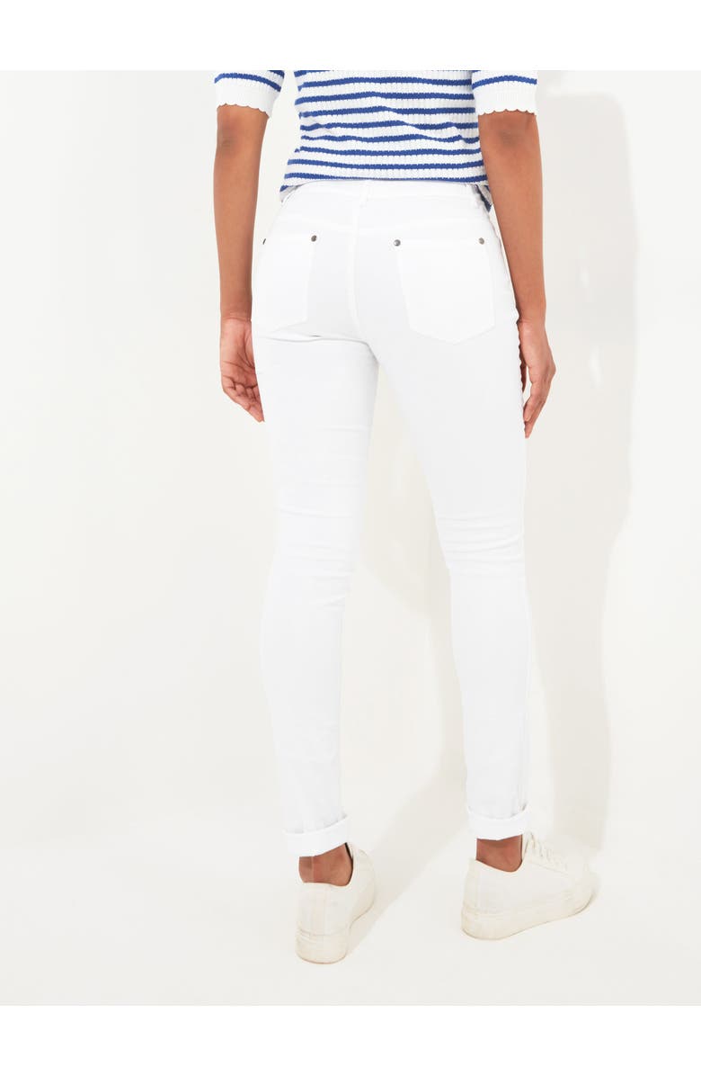 Joe Browns Stretch Denim Slim Straight Jeans, Main, color, White