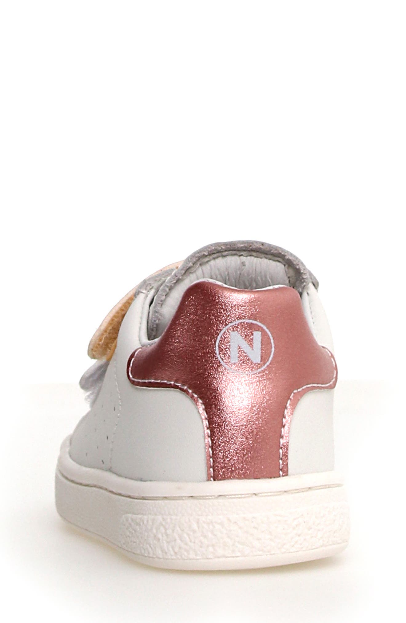 Naturino Kids' Hasselt Sneaker, Alternate, color, White-Silver-Platinum