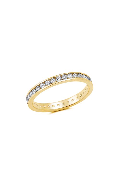 Crislu Classic Eternity Band Ring In Gold
