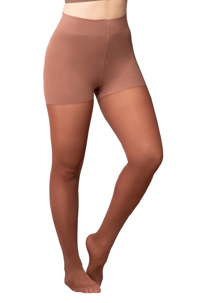 Shapermint Essentials Shaper Tights, Main, color, Chocolate