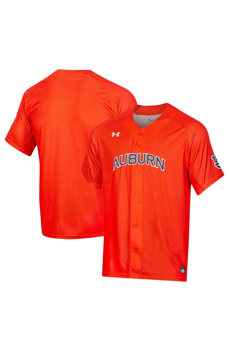 Under Armour Men's Under Armour Orange Auburn Tigers Replica Baseball Jersey, Main, color, Orange
