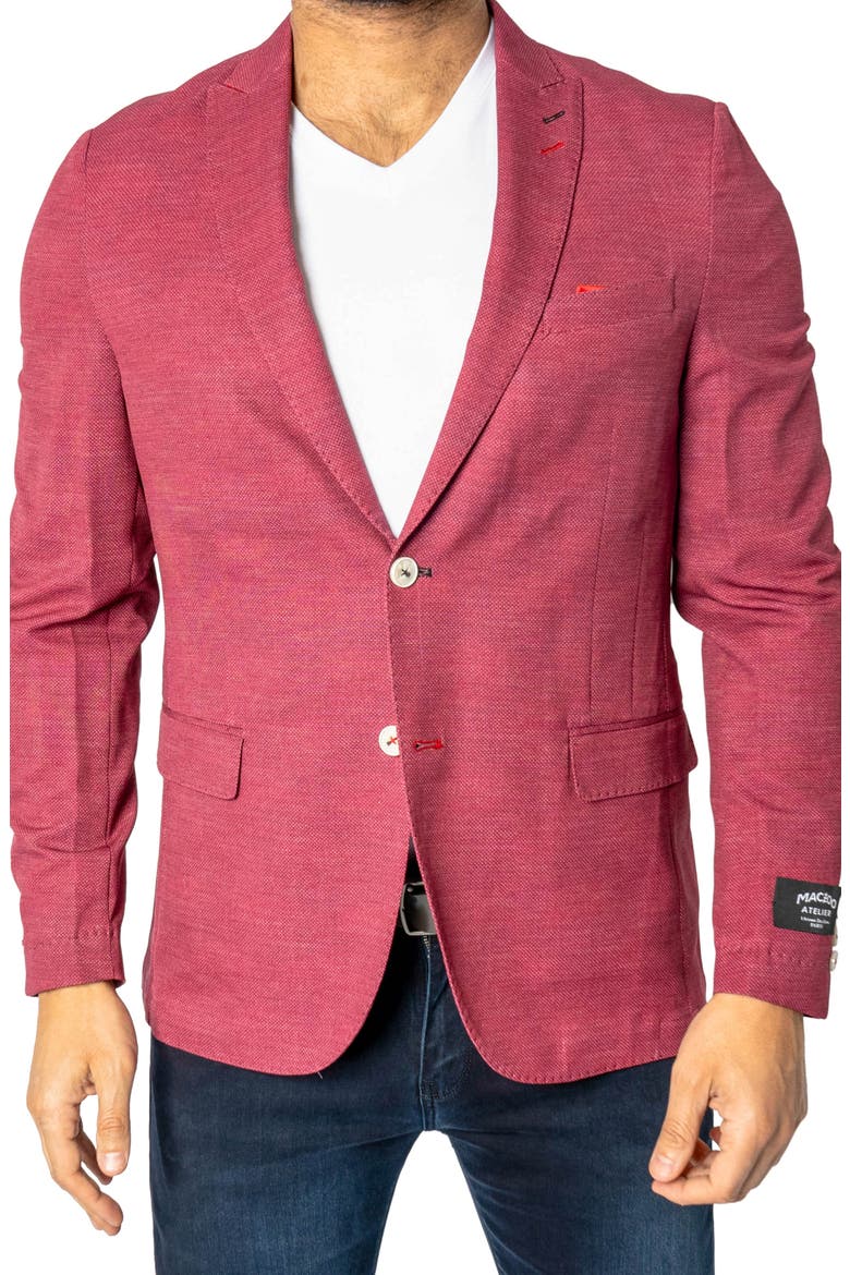Descartes Unconstructed Brickhouse Red Blazer, Main, color, RED