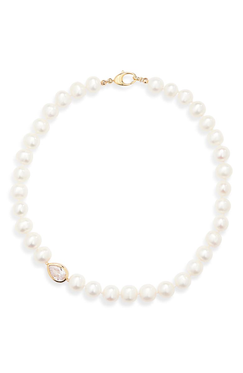 Éliou Ceu Freshwater Pearl Necklace, Main, color, White