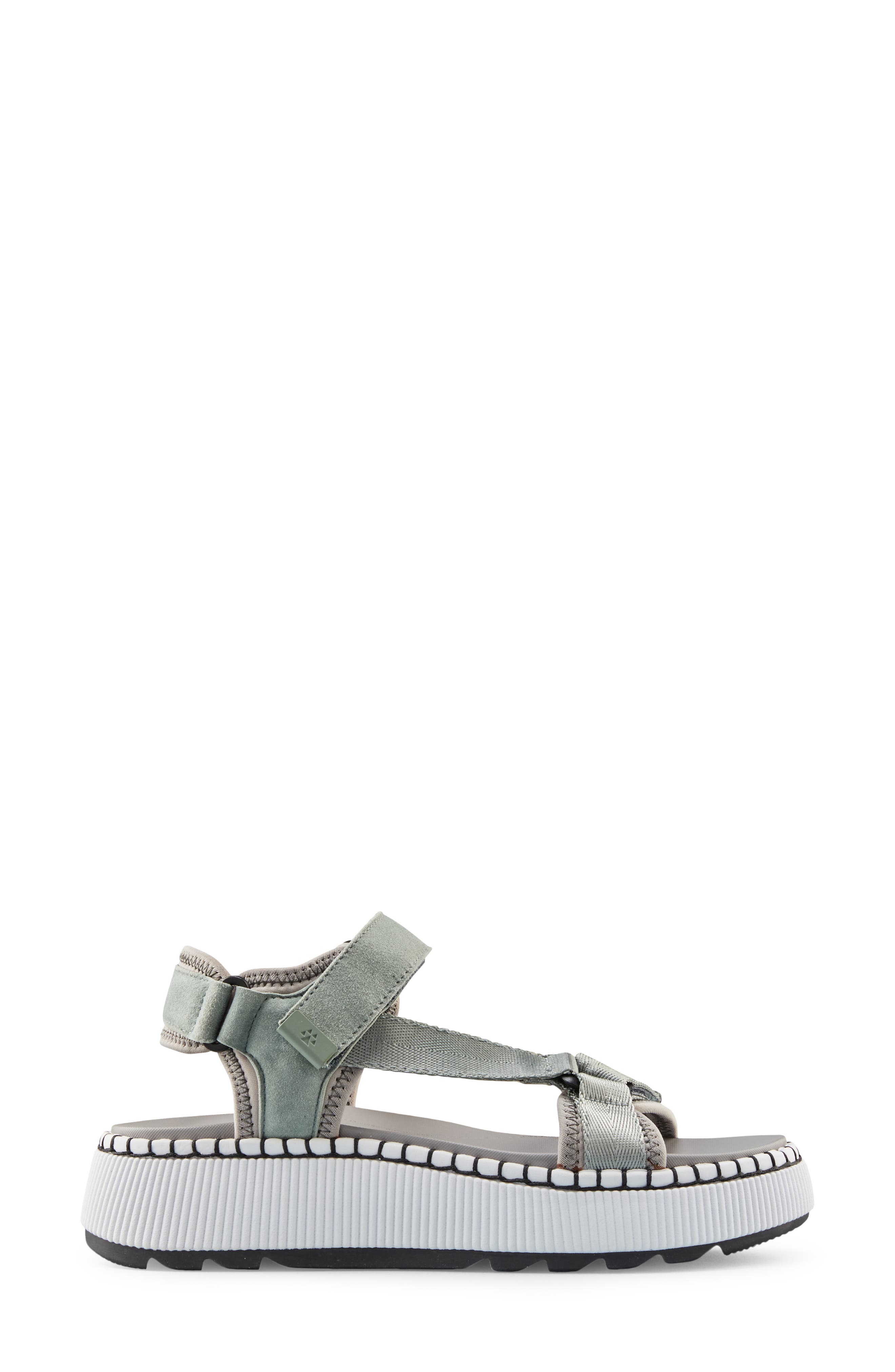 Spray Water Resistant Platform Sandal, Alternate, color, JADE