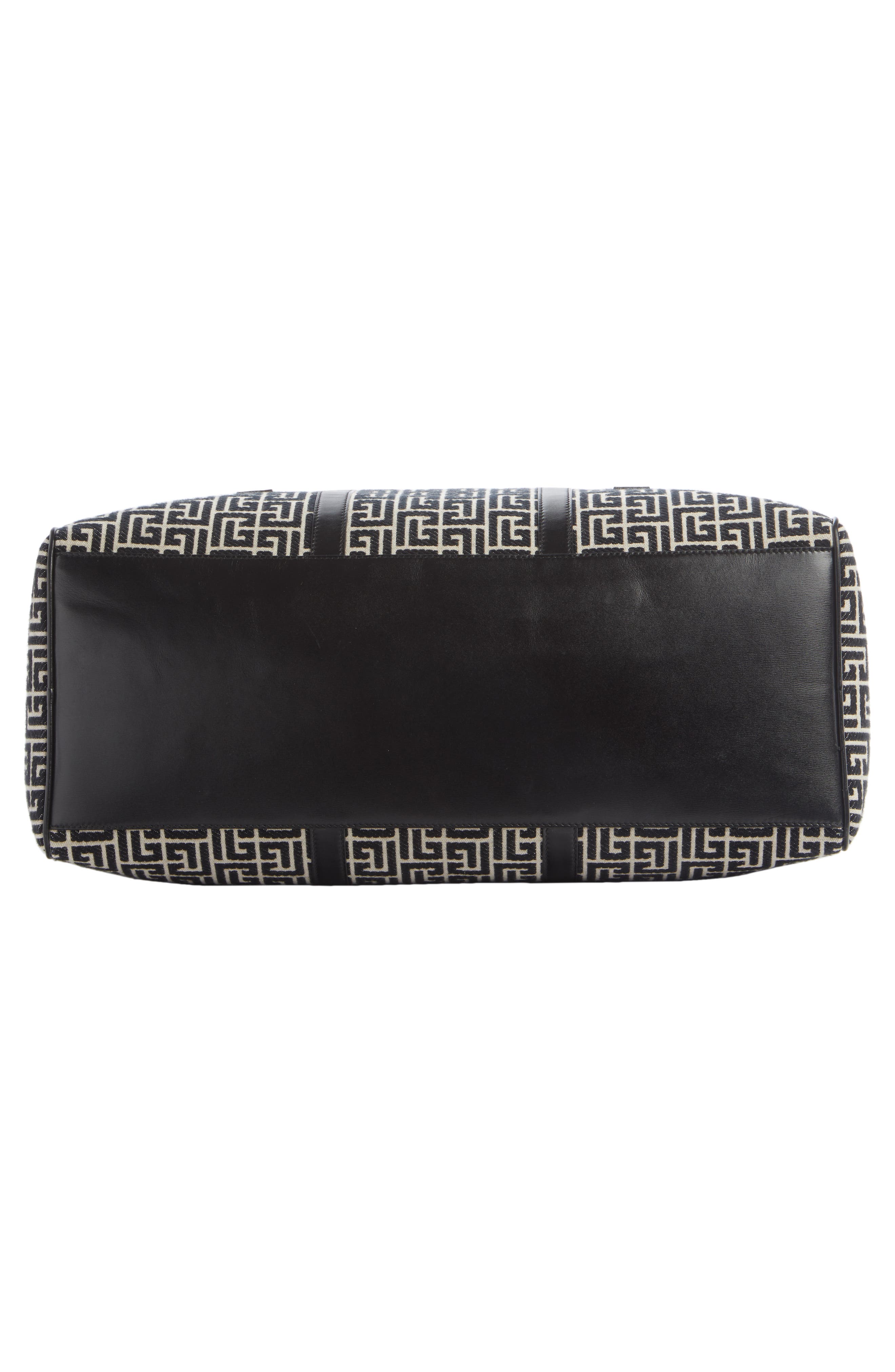 Balmain Monogram Jacquard Tennis Bag, Alternate, color, 