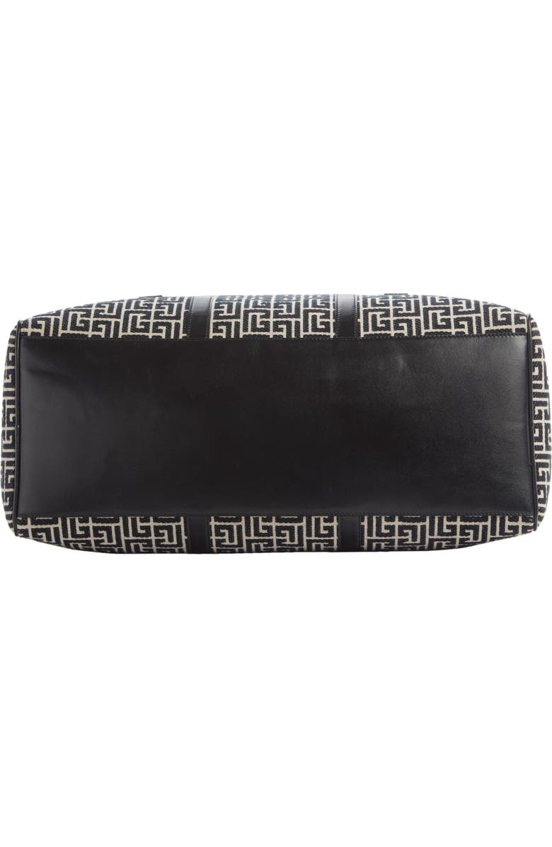 Balmain Monogram Jacquard Tennis Bag, Alternate, color,