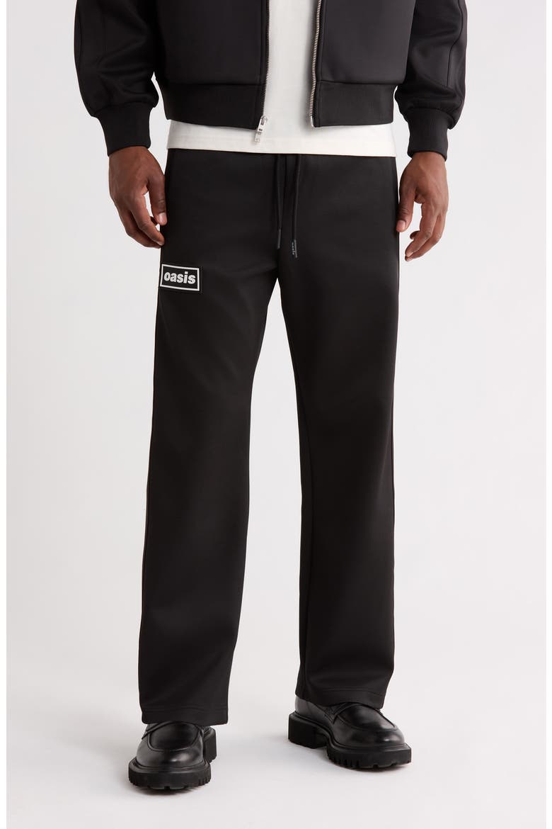 x Oasis Forever Track Pants, Main, color, BLACK
