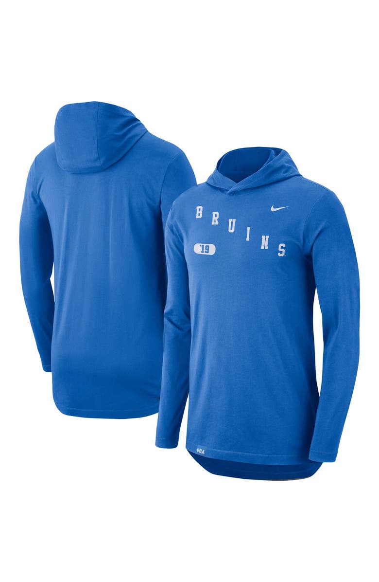 Nike Men's Nike Blue UCLA Bruins Team Performance Long Sleeve Hoodie T-Shirt, Alternate, color, Blue