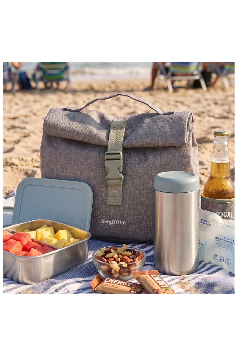 Leo Insulated Lunch Bag, Alternate, color, GREY