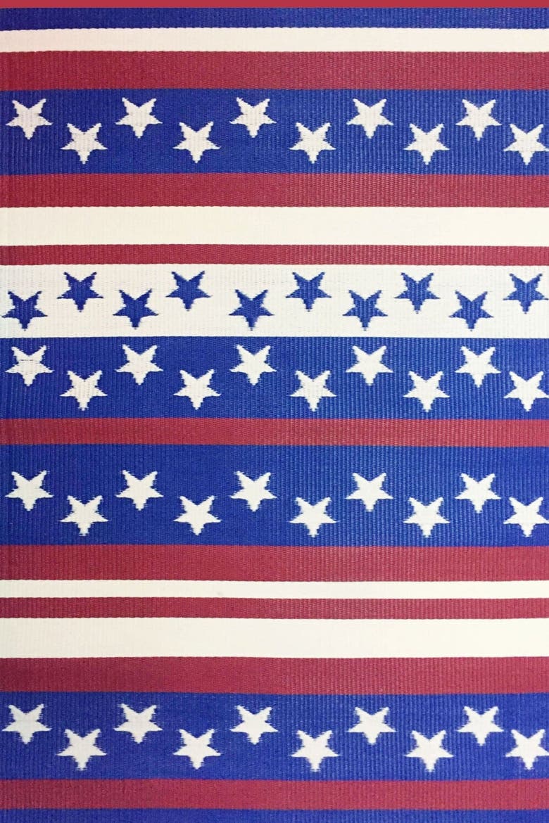 Cheers Red White & Blue Rug, Main, color, 6'x9'