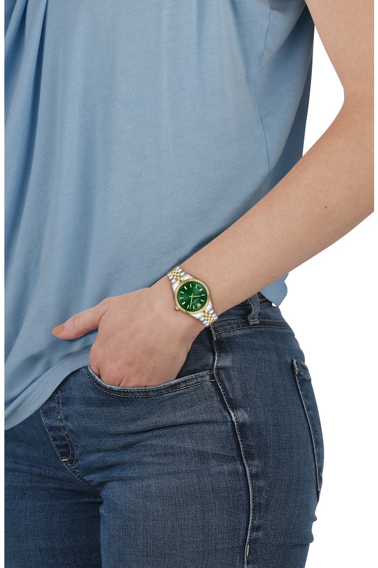 Hellenyium Bracelet Watch, 36mm, Alternate, color, TWO TONE