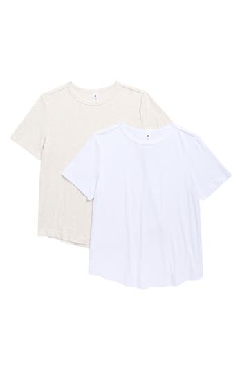 Yogalicious Heavenly 2-pack Routine Rib T-shirts In Multi