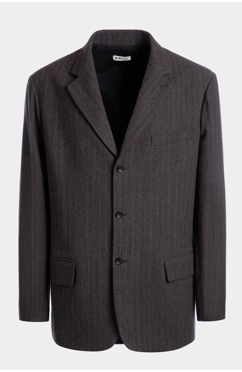 Bally Blazer With a Pinstripe Pattern, Main, color, 
