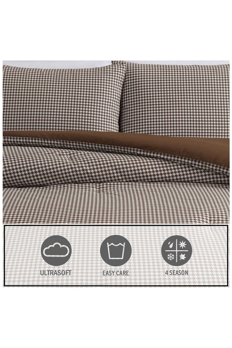 Harrison Reversible Comforter & Sham Set, Alternate, color, BROWN MULTI