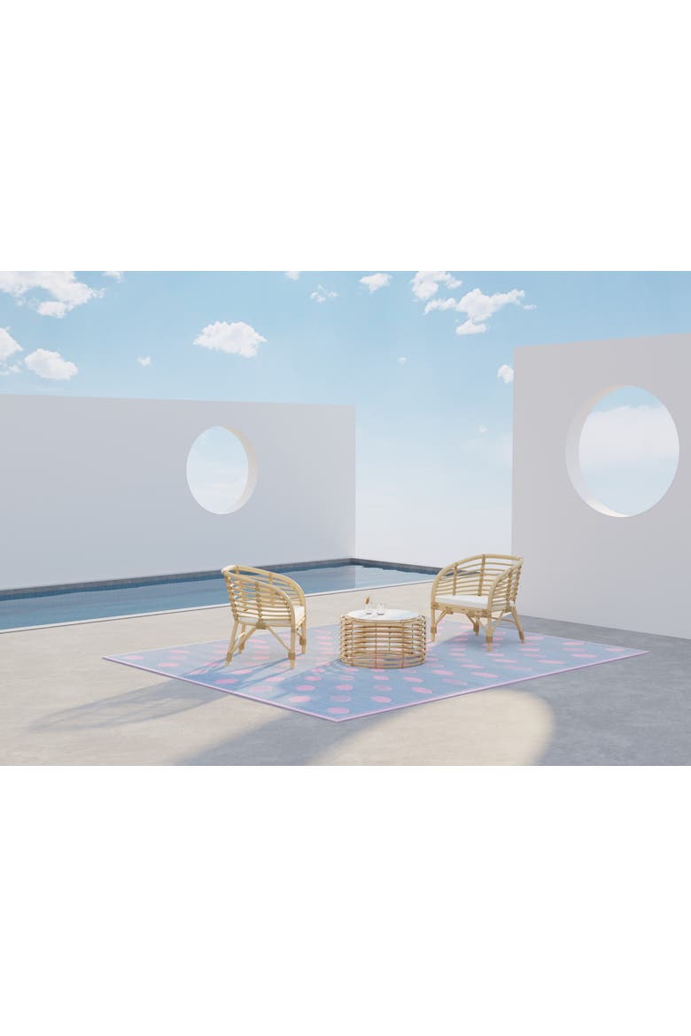 Dots Rug, Alternate, color, Pink Grey - 5'x8'