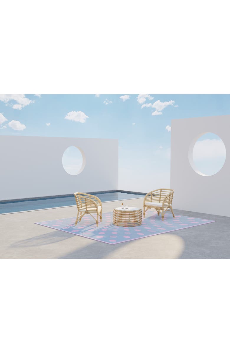 Mad Mats Dots Rug, Alternate, color, Pink Grey - 6'X9'