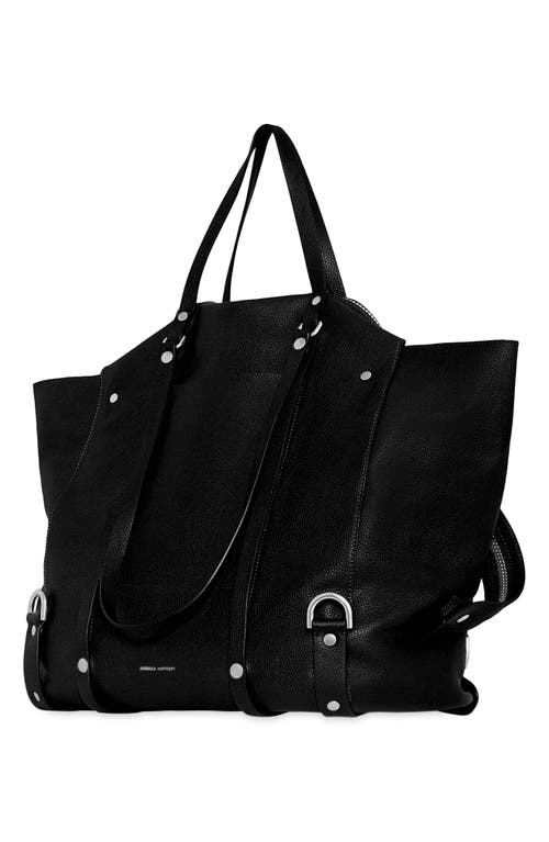 Rebecca Minkoff Surplus Zip Leather Tote Bag In Black