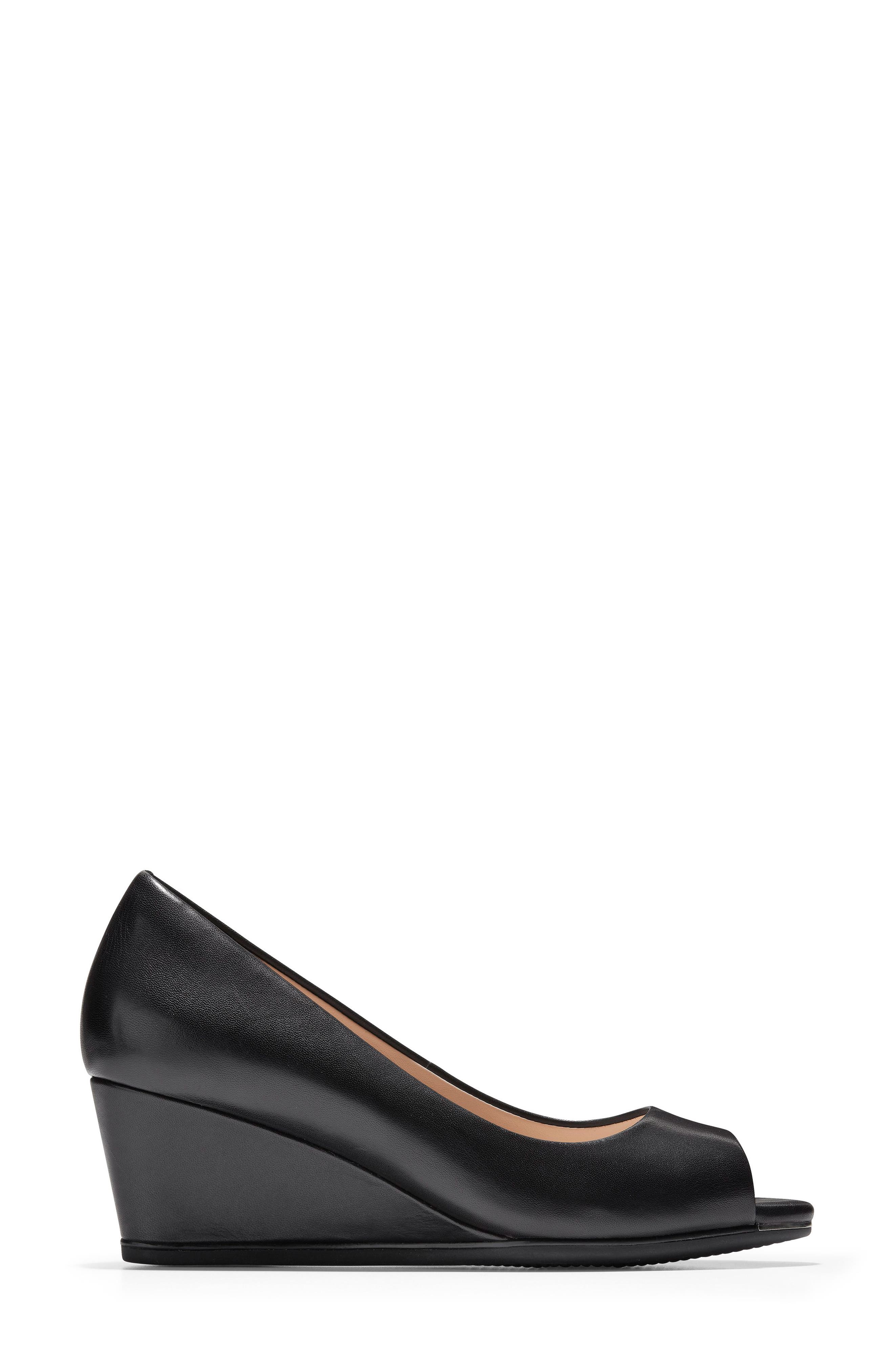 Cole Haan Grand Ambition Peep Toe Wedge Pump, Alternate, color, 