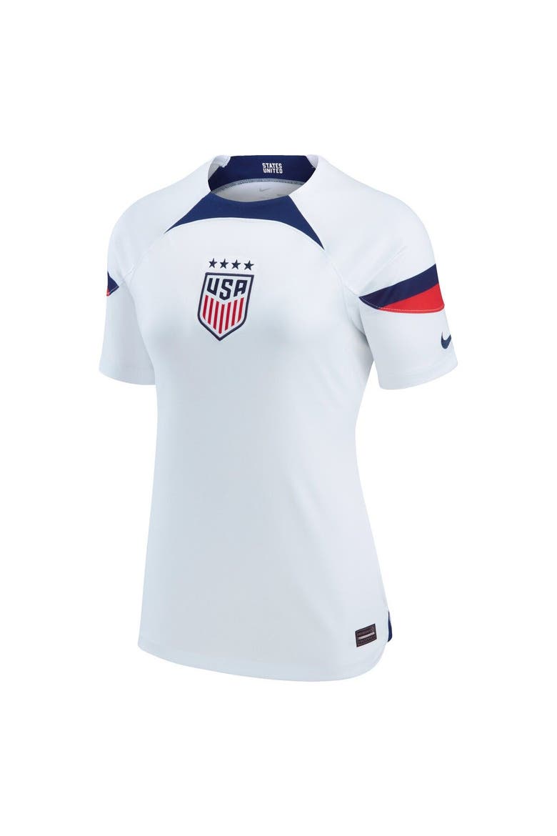 Women's Nike White USWNT 2022/23 Home Breathe Stadium Replica Blank Jersey, Alternate, color, White