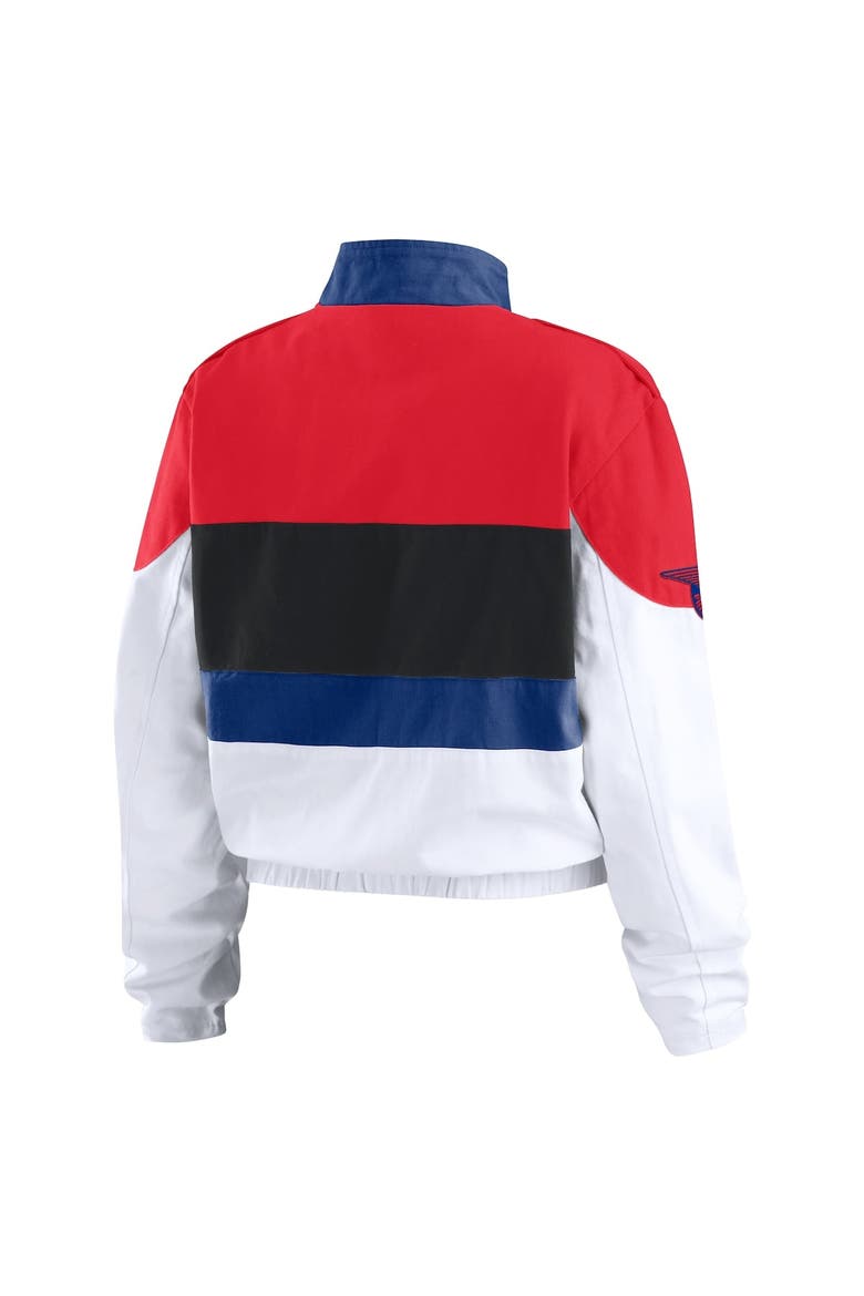 Women's WEAR by Erin Andrews  Red/White Philadelphia Phillies Racing Full-Zip Jacket, Alternate, color, Red