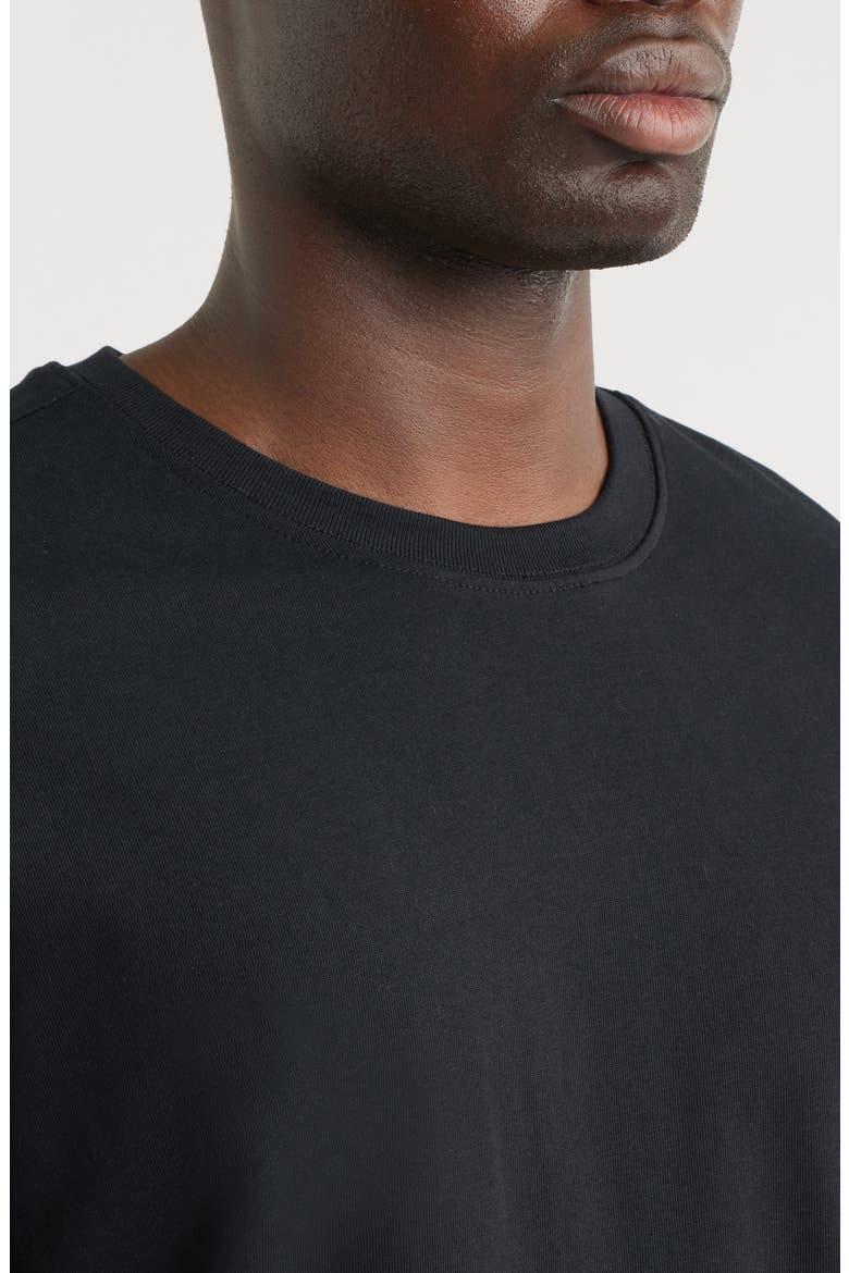 Relaxed Fit Cotton T-Shirt, Alternate, color, BLACK