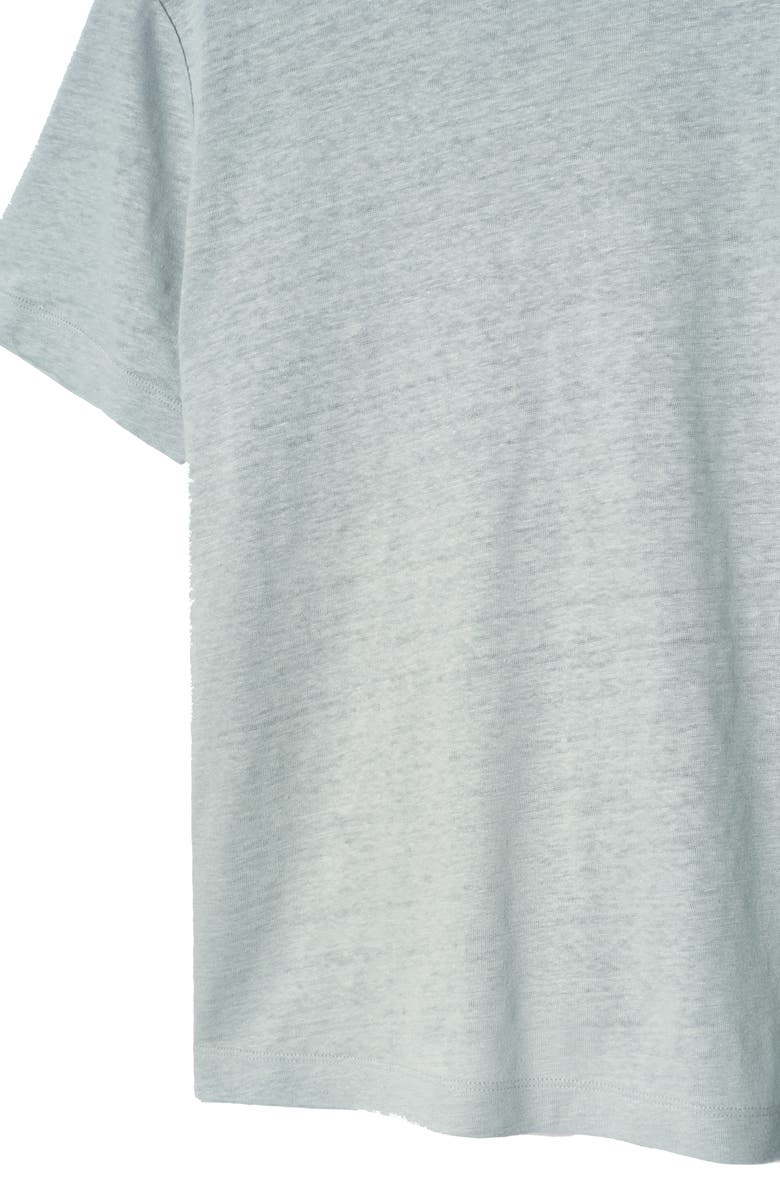 COS Linen T-Shirt, Alternate, color, Dusty Blue